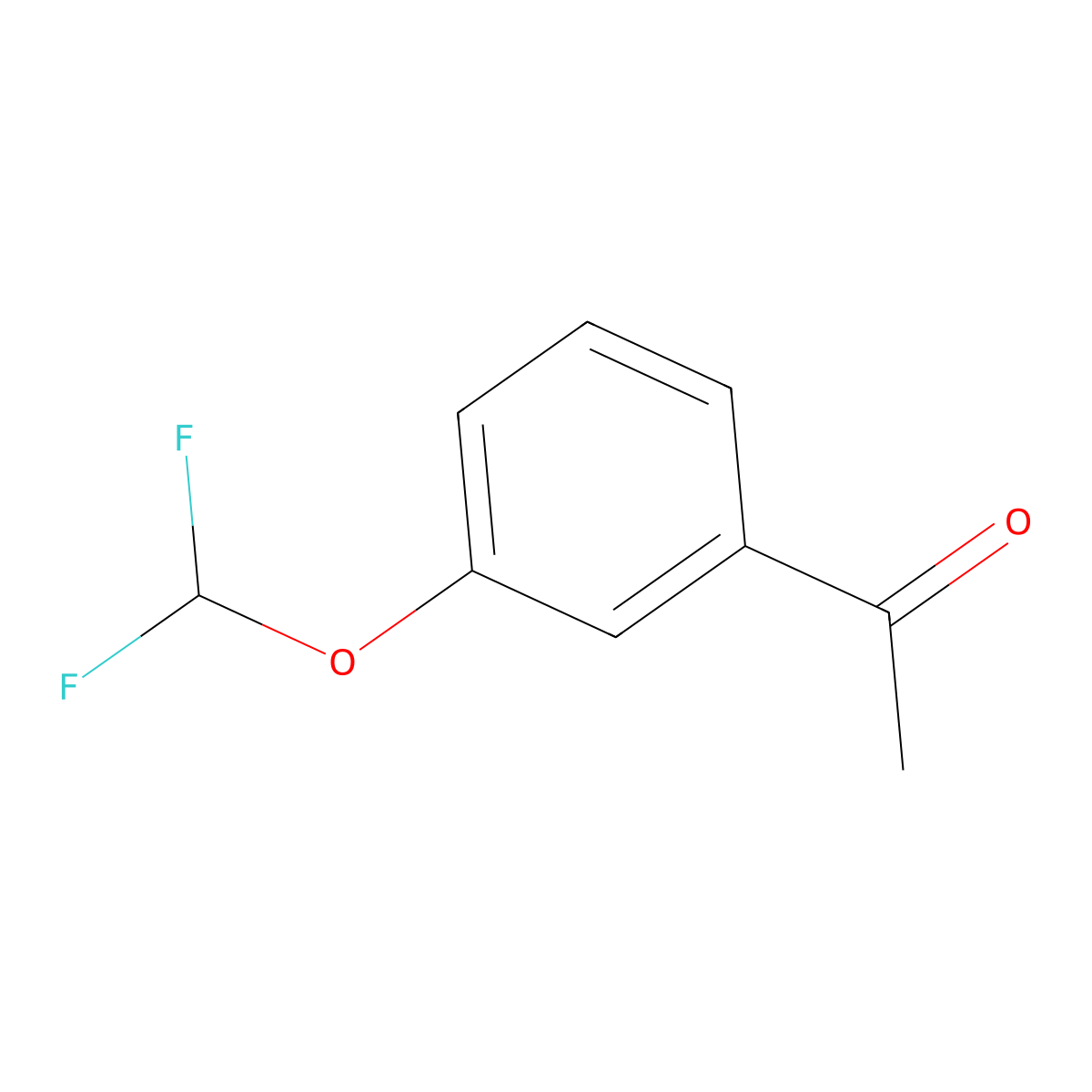 1-(3-(Difluoromethoxy)phenyl)ethan-1-one molecular structure, CAS 101975-23-9
