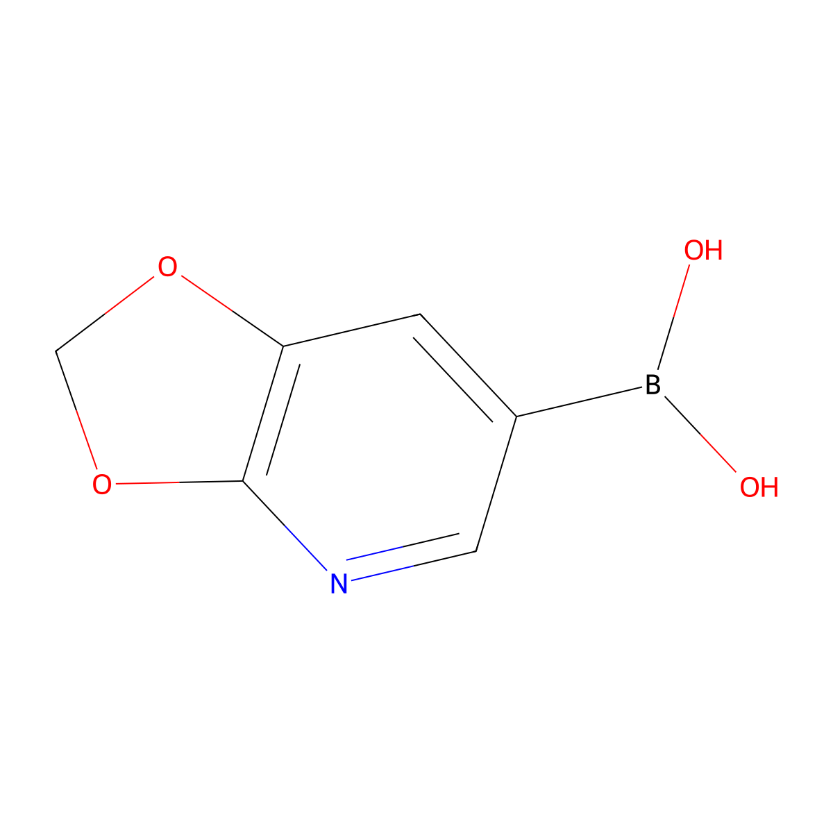 [1,3]Dioxolo[4,5-B]pyridine-6-boronic acid molecular structure, CAS 1019767-68-0