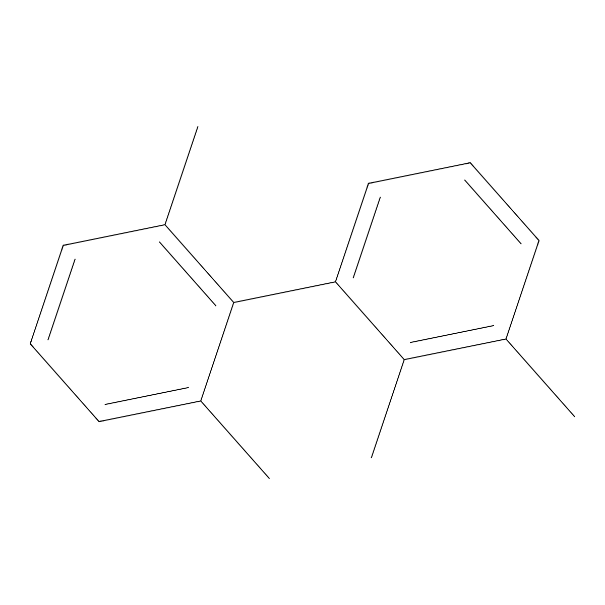 2,2',3,6'-Tetramethyl-1,1'-biphenyl molecular structure, CAS 1019777-20-8