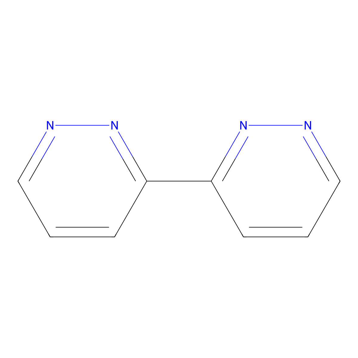 3,3'-Bipyridazine molecular structure, CAS 10198-96-6