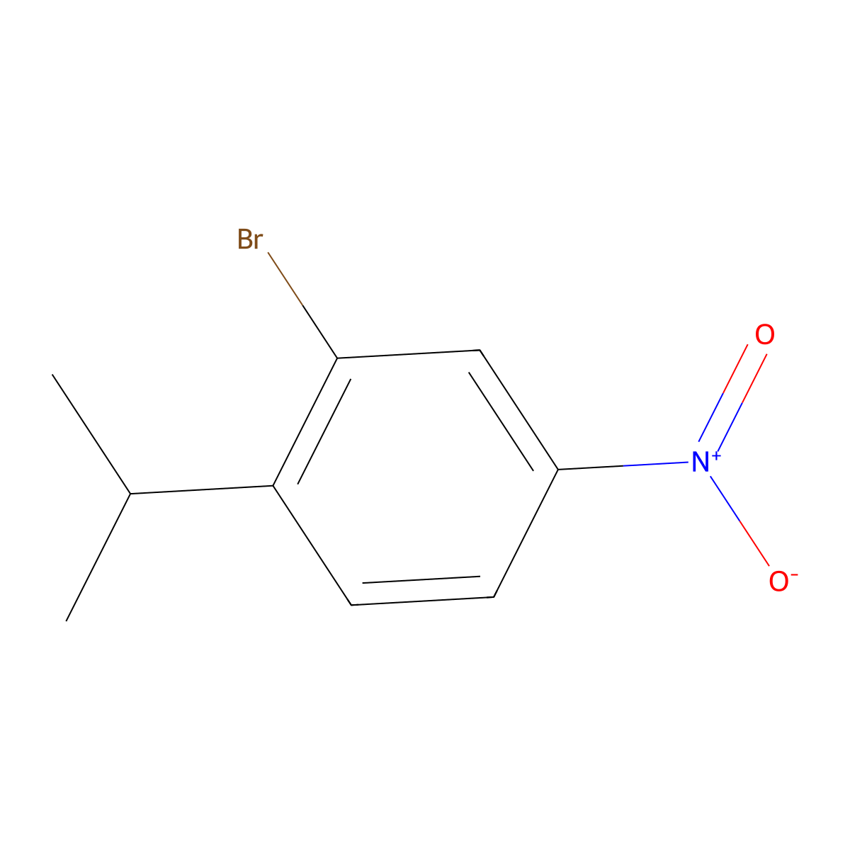 2-Bromo-4-nitro-1-(propan-2-yl)benzene molecular structure, CAS 101980-41-0