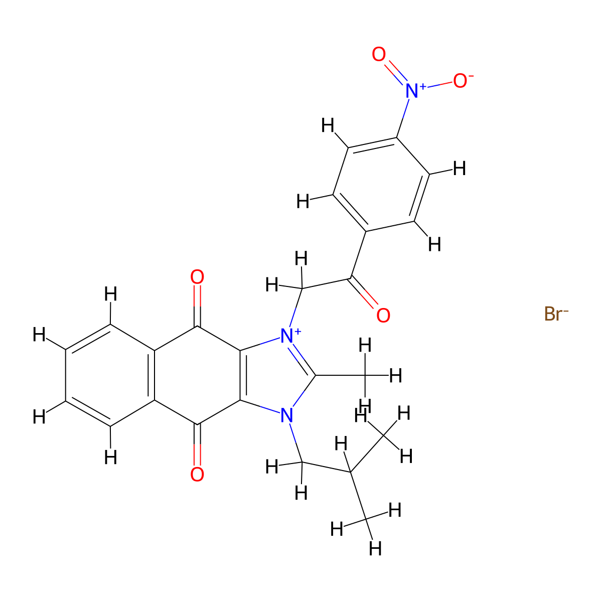 4,9-Dioxo-1-H-naphth[2.3-D]imidazolium, bromide molecular structure, CAS 101982-51-8