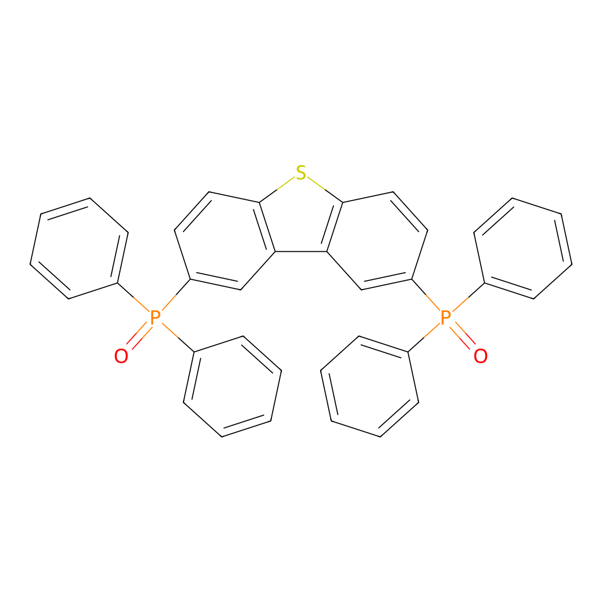 2,8-Bis(diphenylphosphoryl)dibenzo[b,d]thiophene molecular structure, CAS 1019842-99-9
