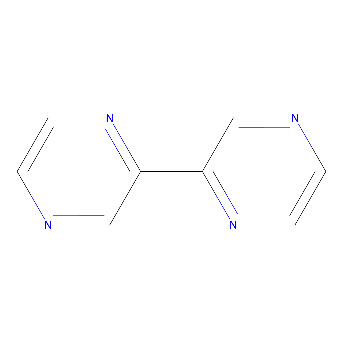 2,2'-Bipyrazine molecular structure, CAS 10199-00-5