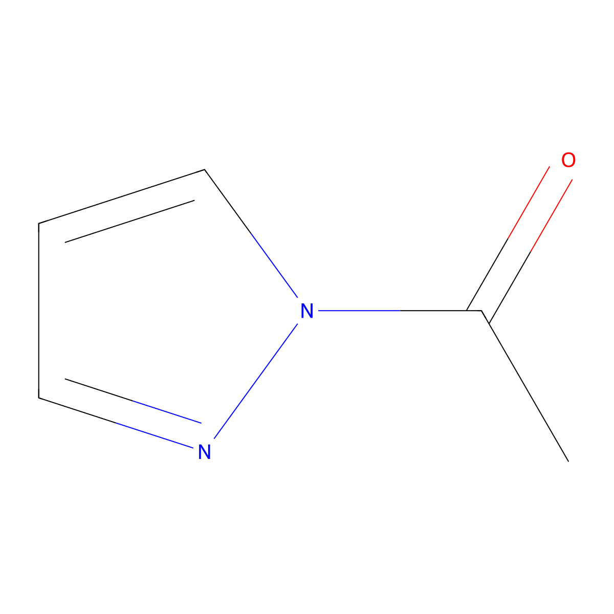 1-(1H-Pyrazol-1-yl)ethanone molecular structure, CAS 10199-64-1