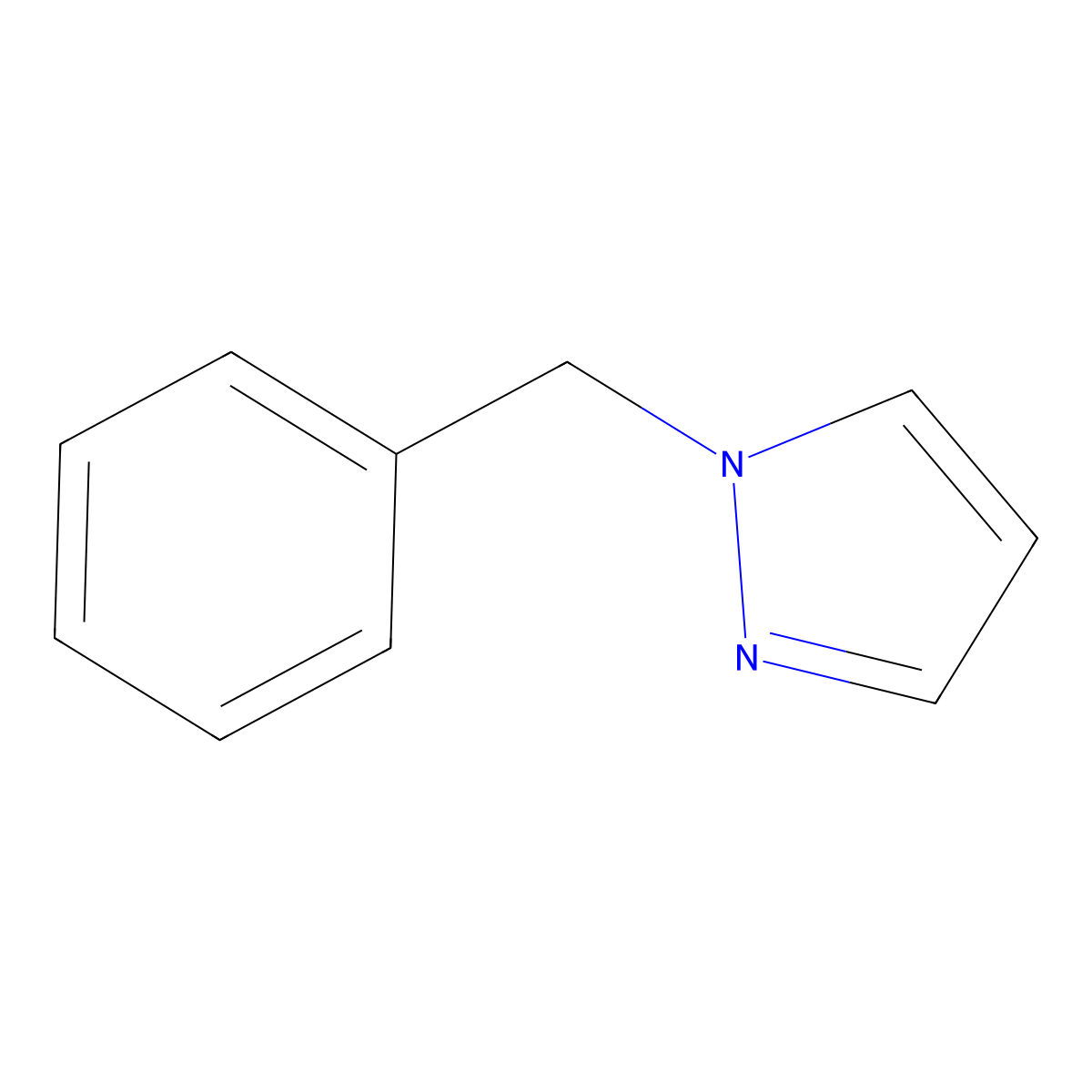 1-Benzyl-1H-pyrazole molecular structure, CAS 10199-67-4