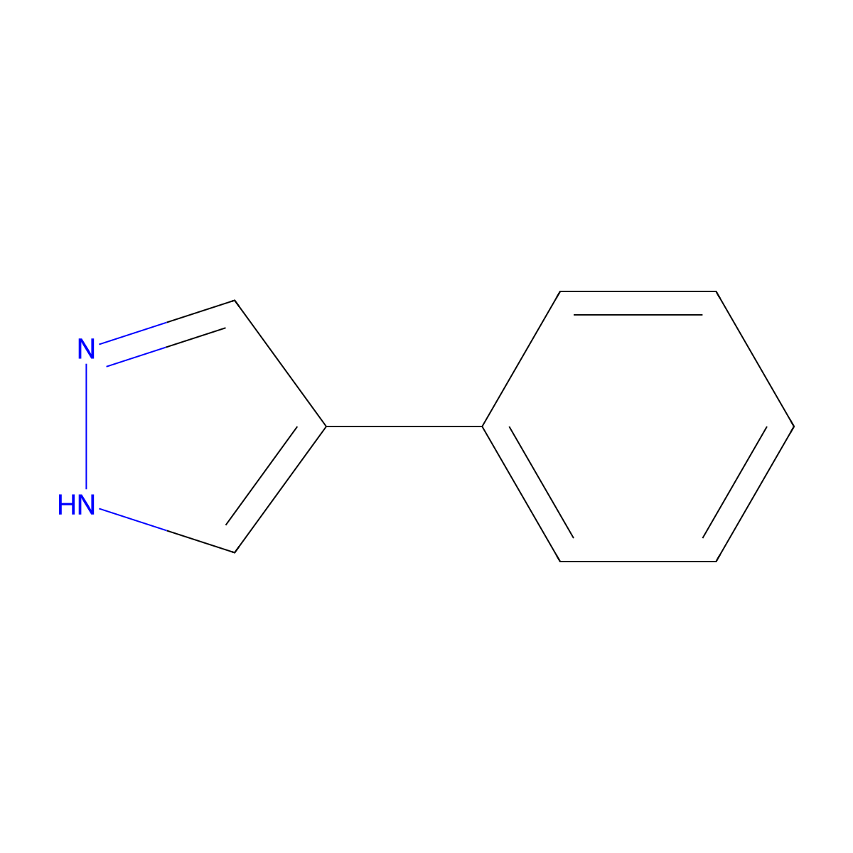 4-Phenylpyrazole molecular structure, CAS 10199-68-5