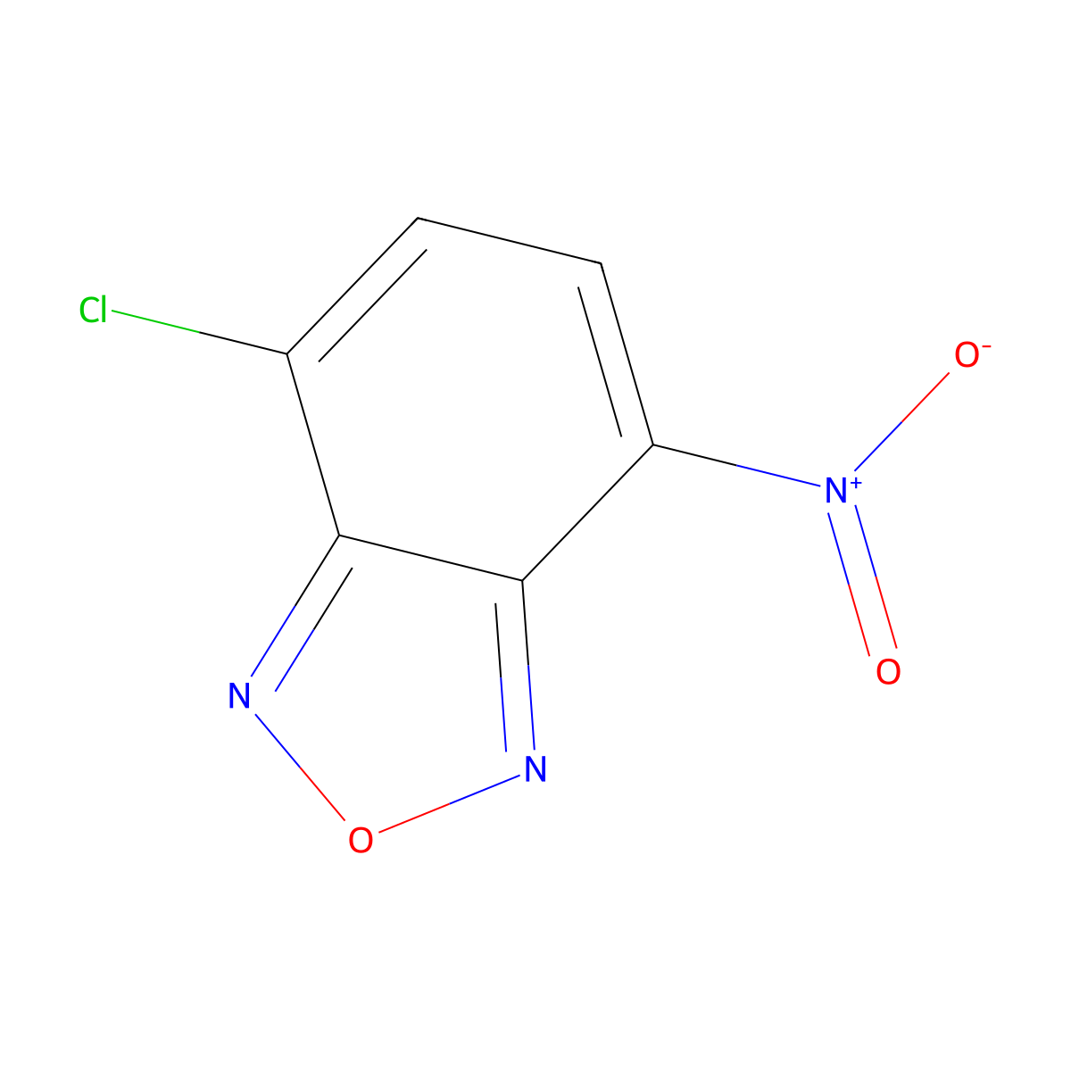 NBD-Cl molecular structure, CAS 10199-89-0