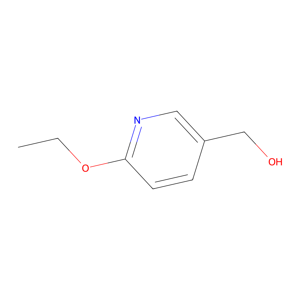 (6-Ethoxypyridin-3-yl)methanol molecular structure, CAS 101990-67-4