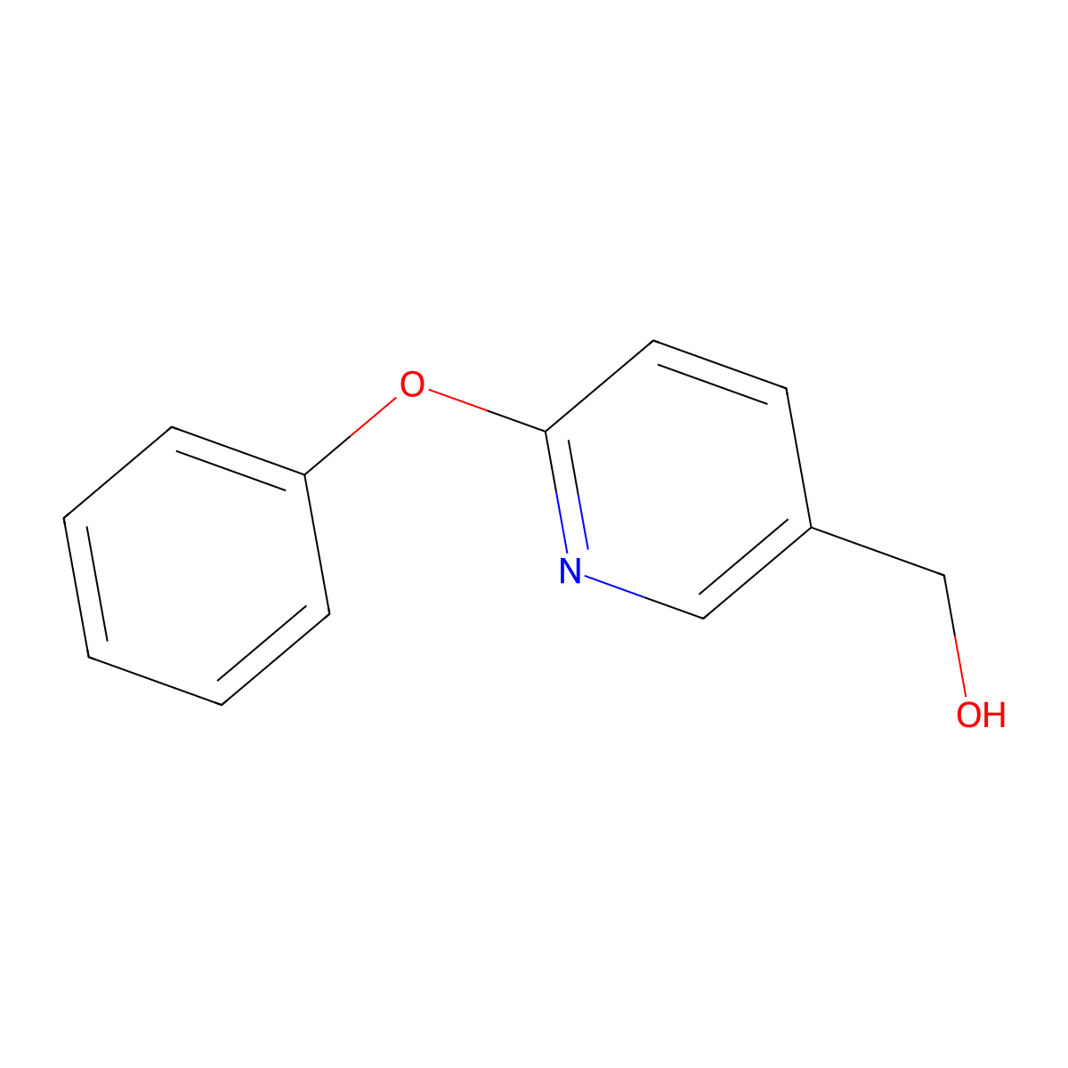 (6-Phenoxypyridin-3-yl)methanol molecular structure, CAS 101990-68-5