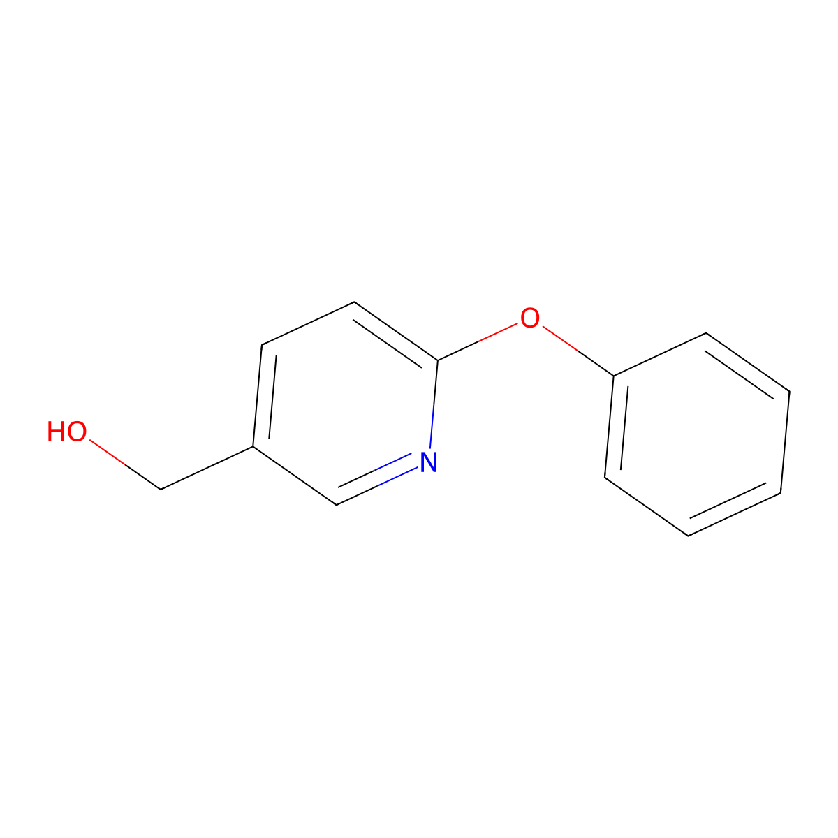 (6-Phenoxypyridin-3-yl)methanol molecular structure, CAS 101990-68-5