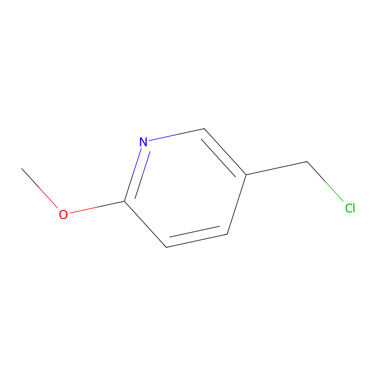 5-(Chloromethyl)-2-methoxypyridine molecular structure, CAS 101990-70-9