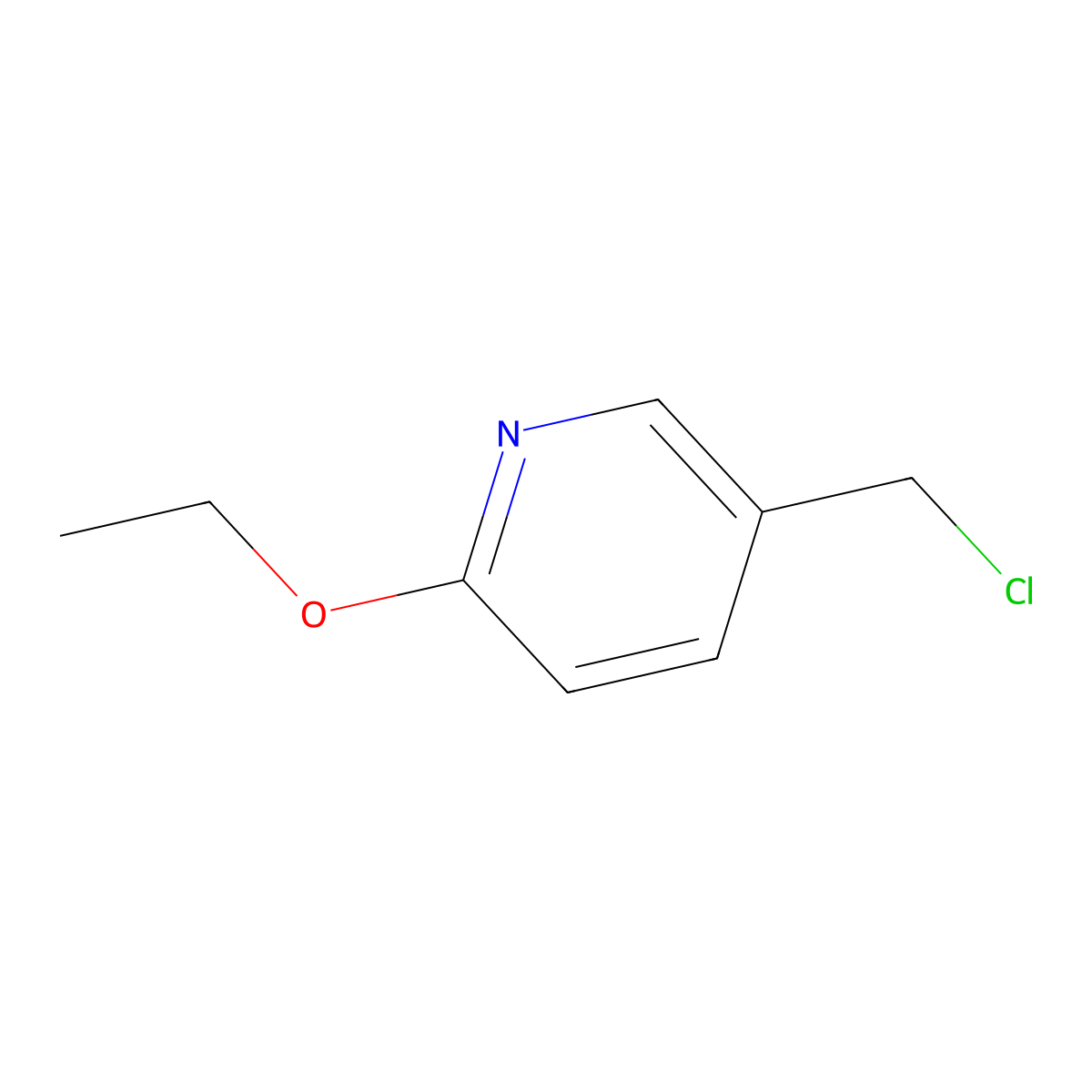 5-(Chloromethyl)-2-ethoxypyridine molecular structure, CAS 101990-71-0