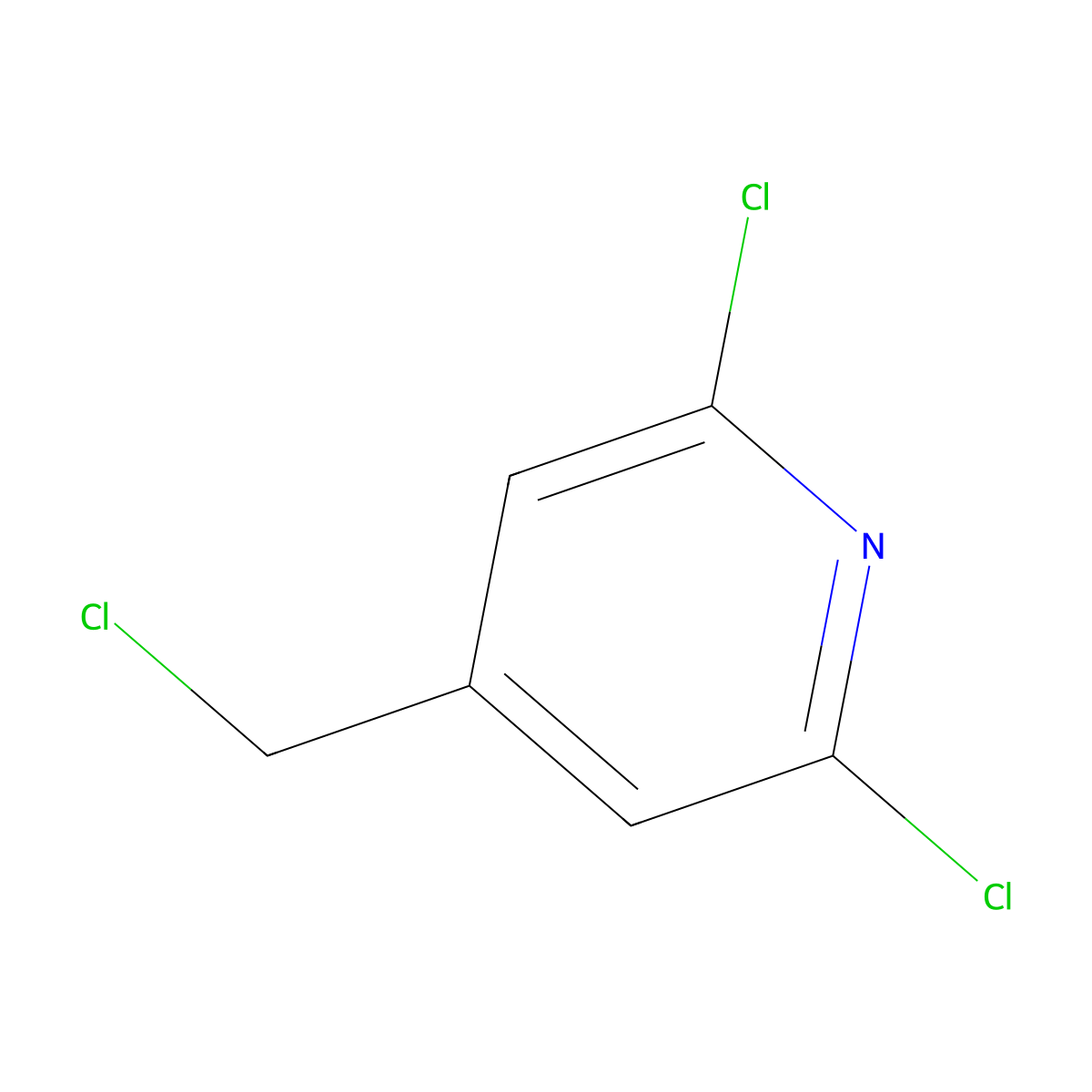 2,6-Dichloro-4-(chloromethyl)pyridine molecular structure, CAS 101990-72-1
