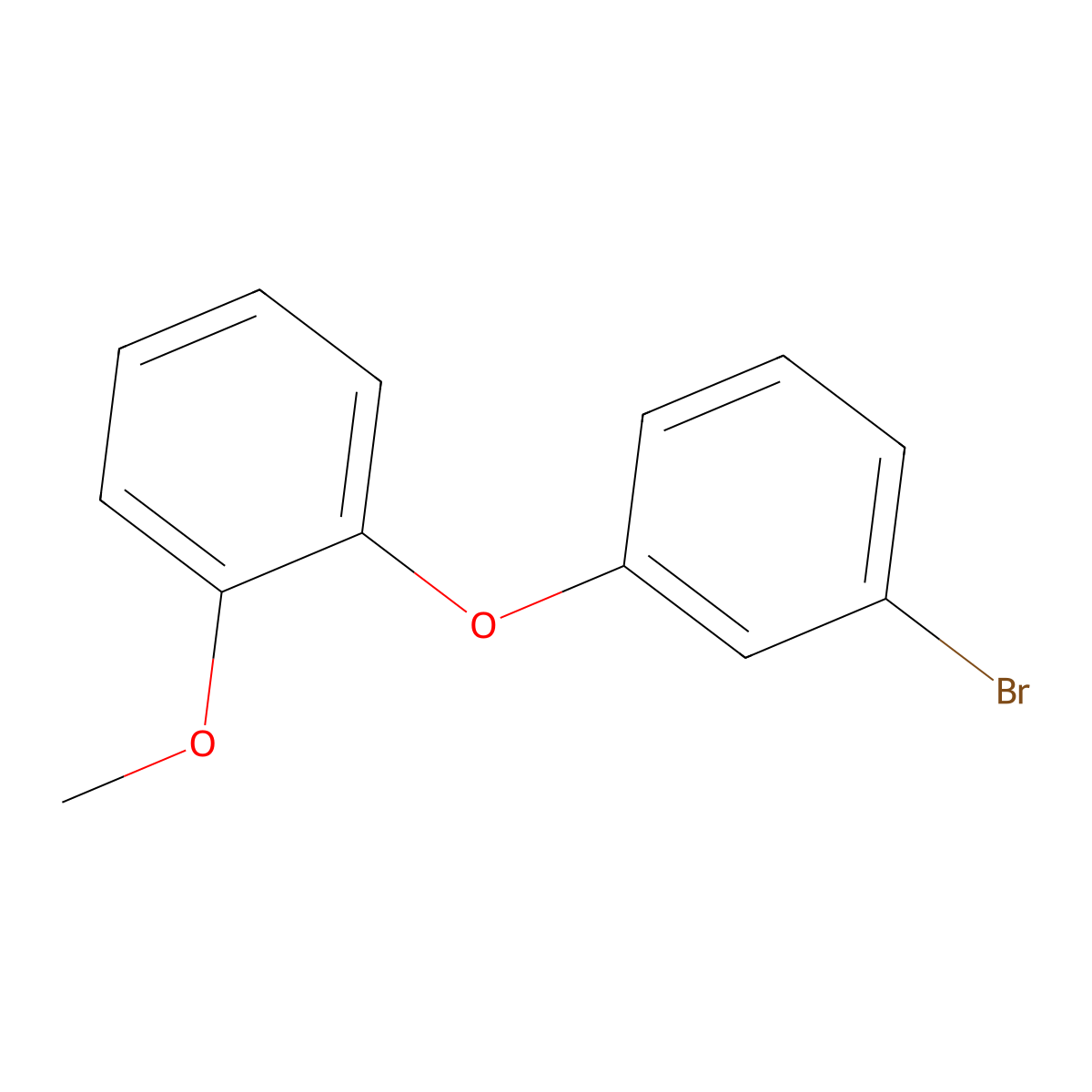 1-(3-Bromophenoxy)-2-methoxybenzene molecular structure, CAS 101992-66-9
