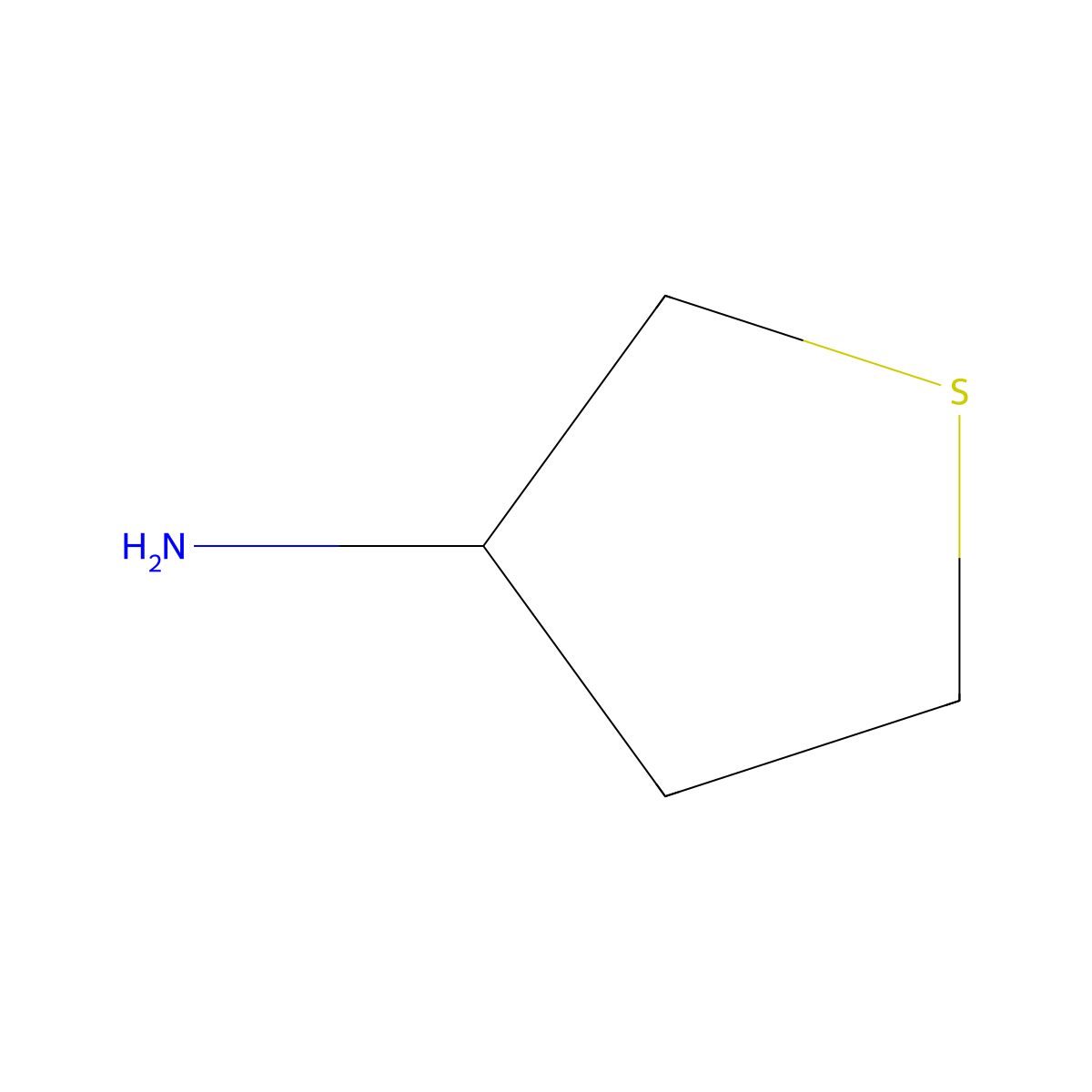 Thiolan-3-amine molecular structure, CAS 101993-01-5