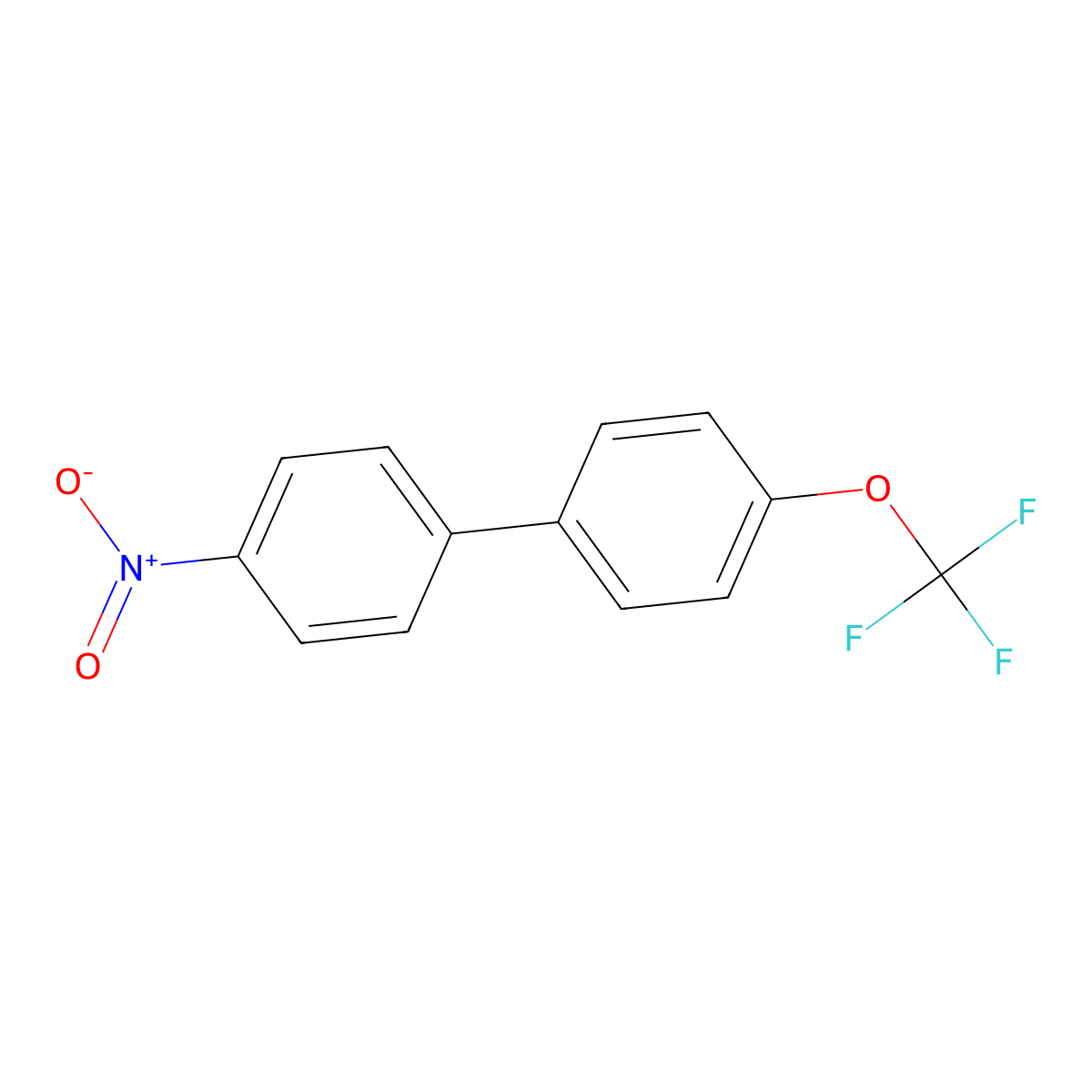 1-Nitro-4-[4-(trifluoromethoxy)phenyl]benzene molecular structure, CAS 1019996-86-1