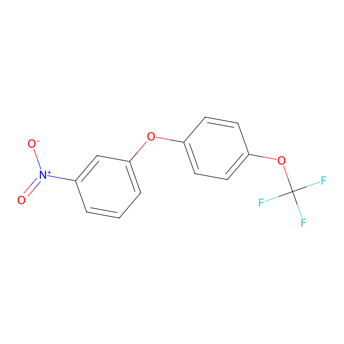 1-Nitro-3-(4-(trifluoromethoxy)phenoxy)benzene molecular structure, CAS 1019997-75-1