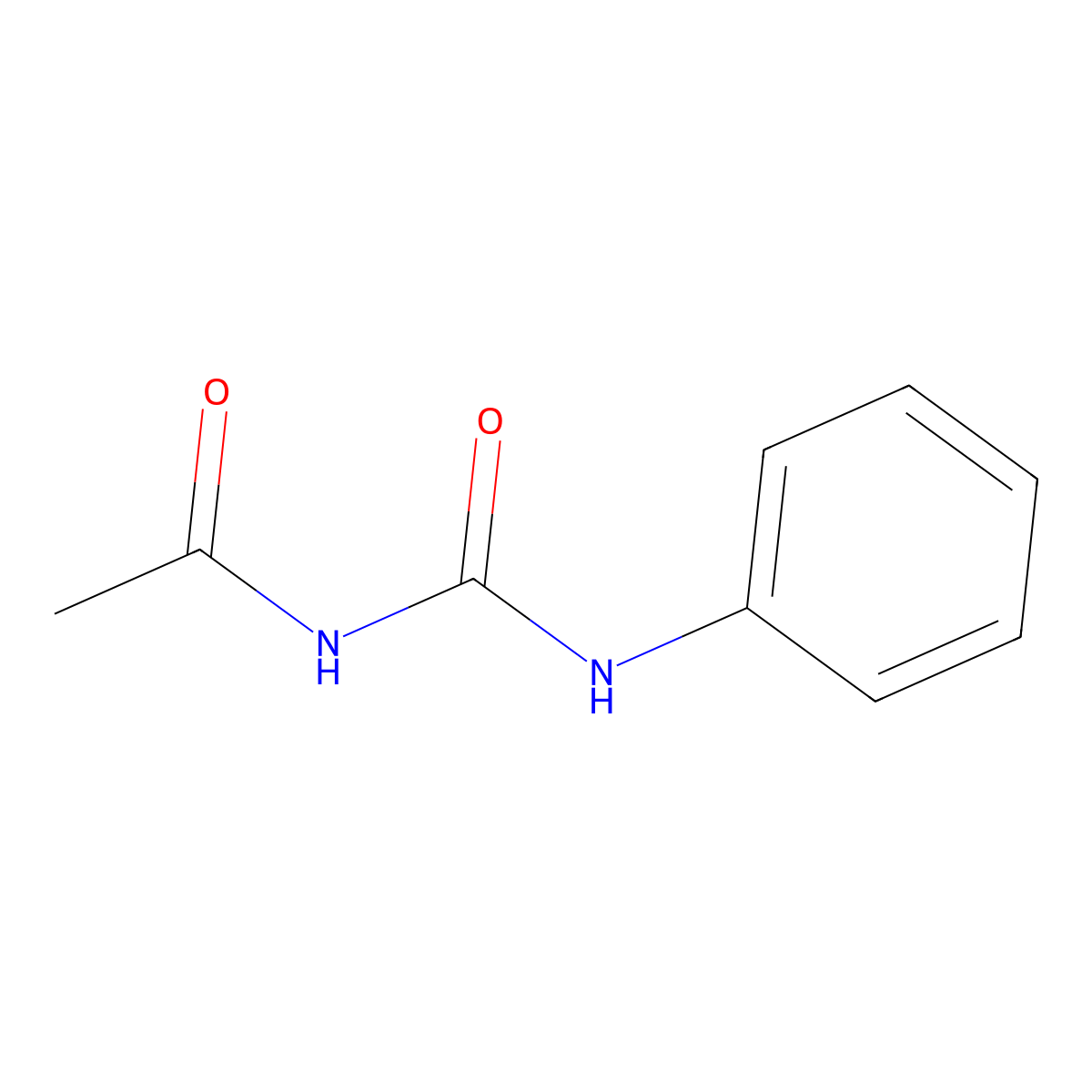 N-((Phenylamino)carbonyl)acetamide molecular structure, CAS 102-03-4