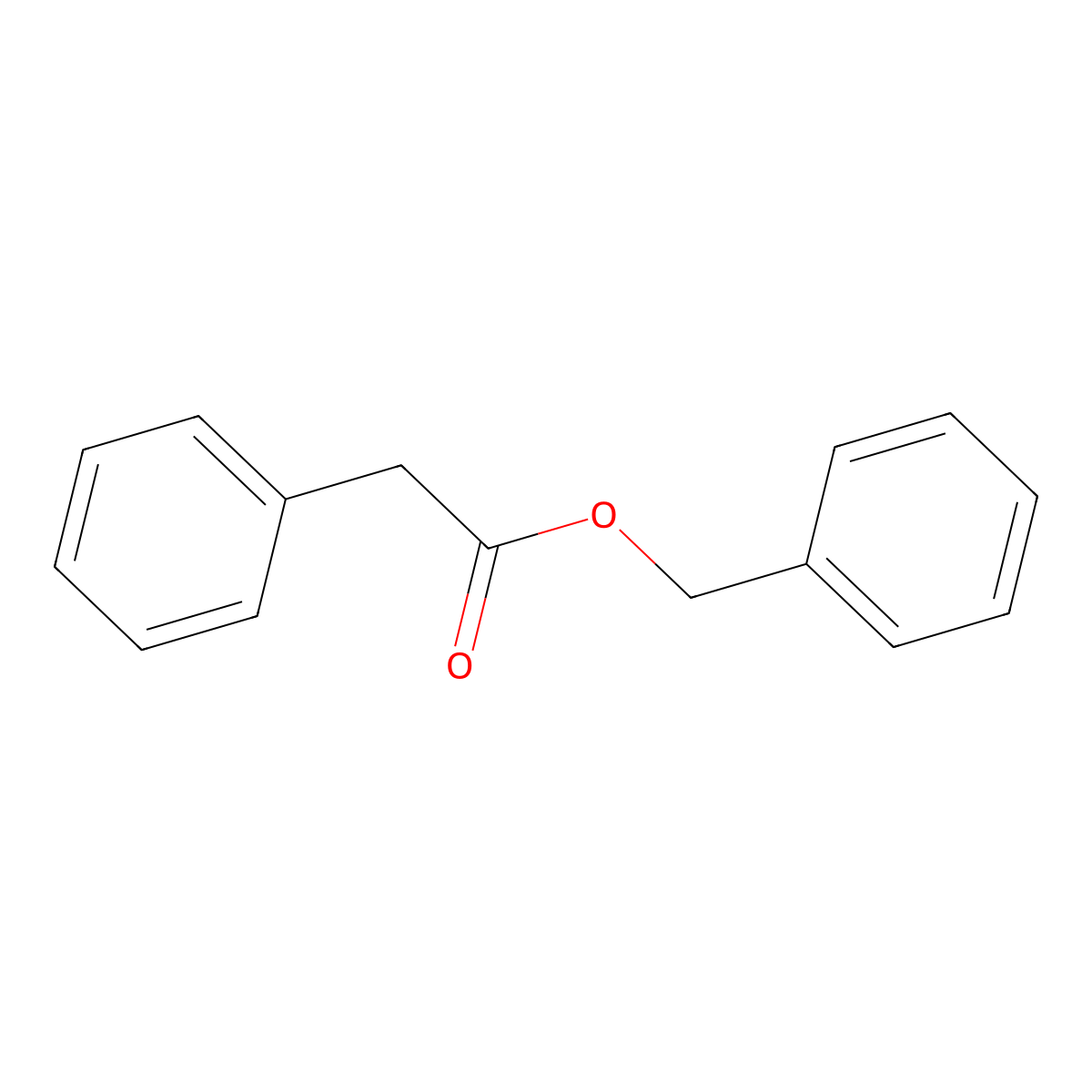 Benzyl phenylacetate molecular structure, CAS 102-16-9