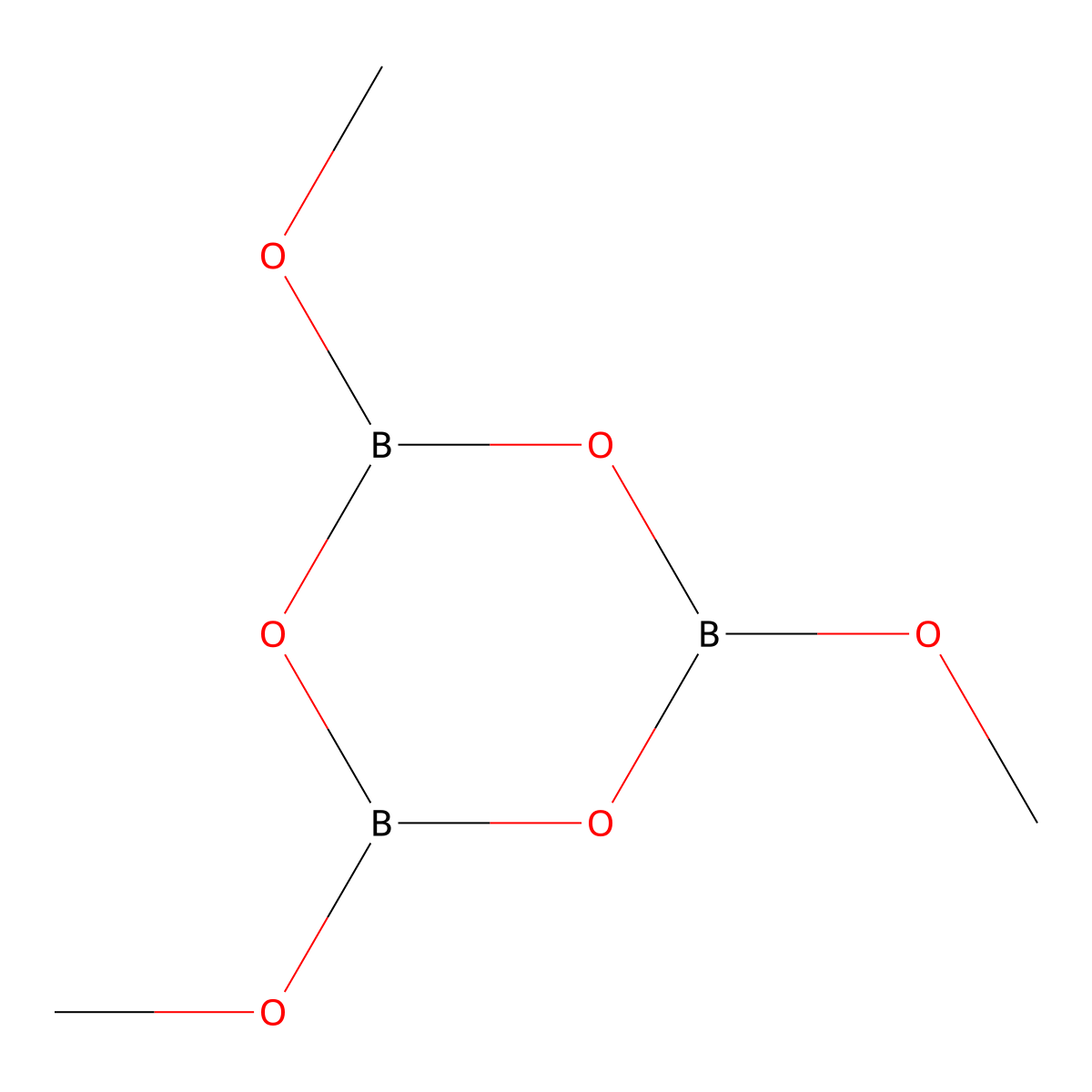Boroxin, 2,4,6-trimethoxy- molecular structure, CAS 102-24-9