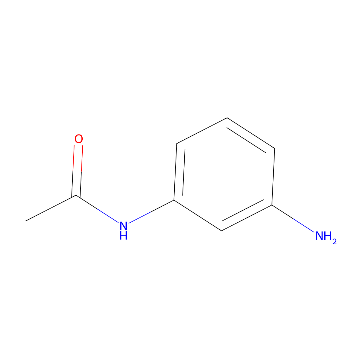 m-Aminoacetanilide molecular structure, CAS 102-28-3