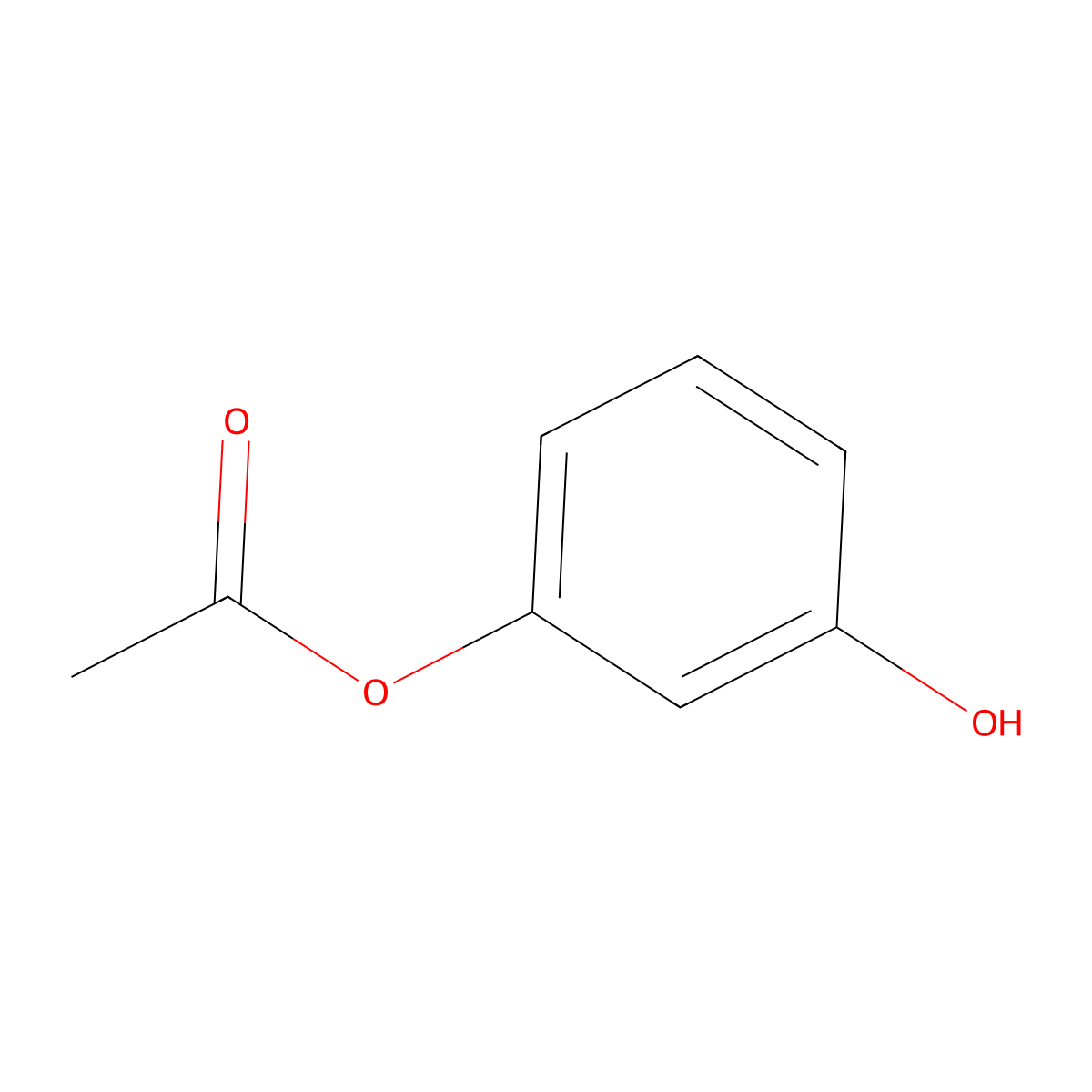 Acetylresorcinol molecular structure, CAS 102-29-4