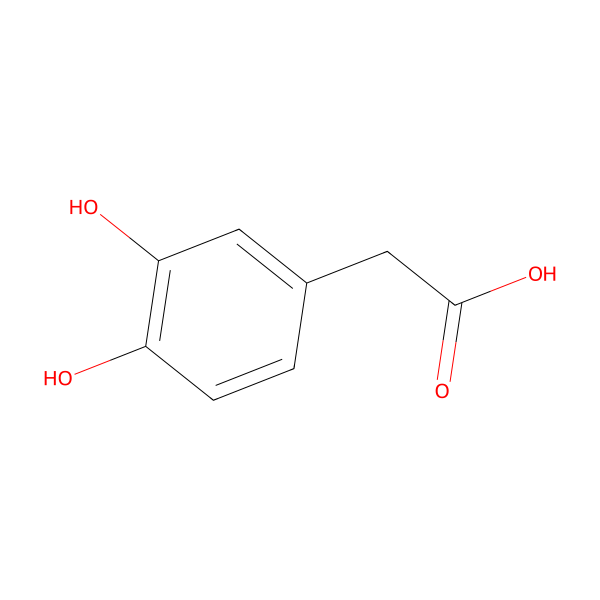 Dopac molecular structure, CAS 102-32-9
