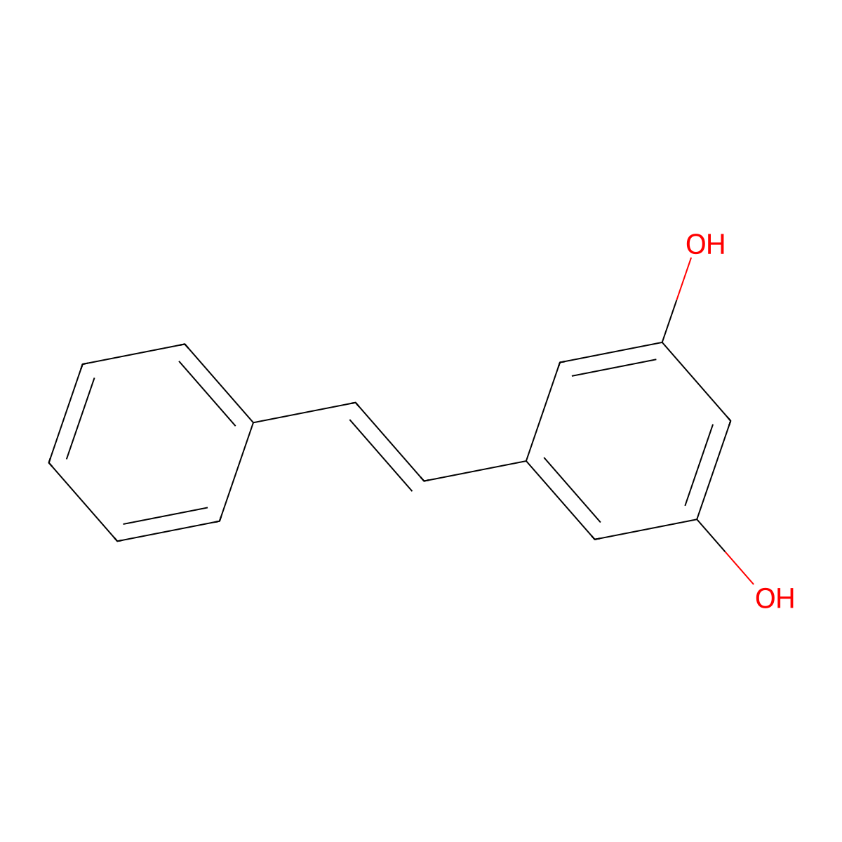 Pinosylvin molecular structure, CAS 102-61-4
