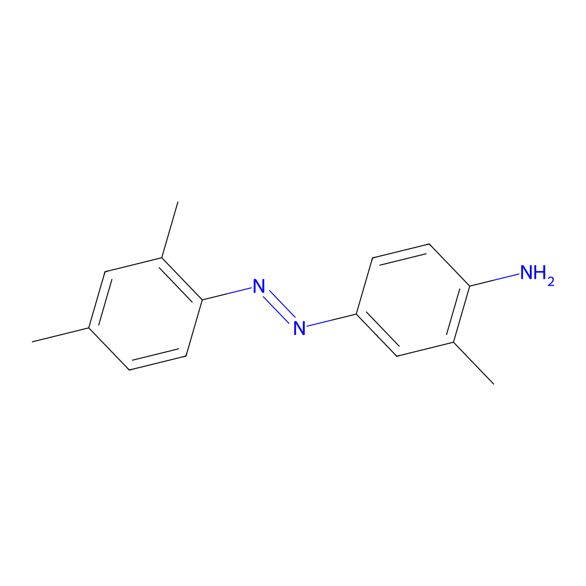 Benzenamine, 4-[2-(2,4-dimethylphenyl)diazenyl]-2-methyl- molecular structure, CAS 102-63-6