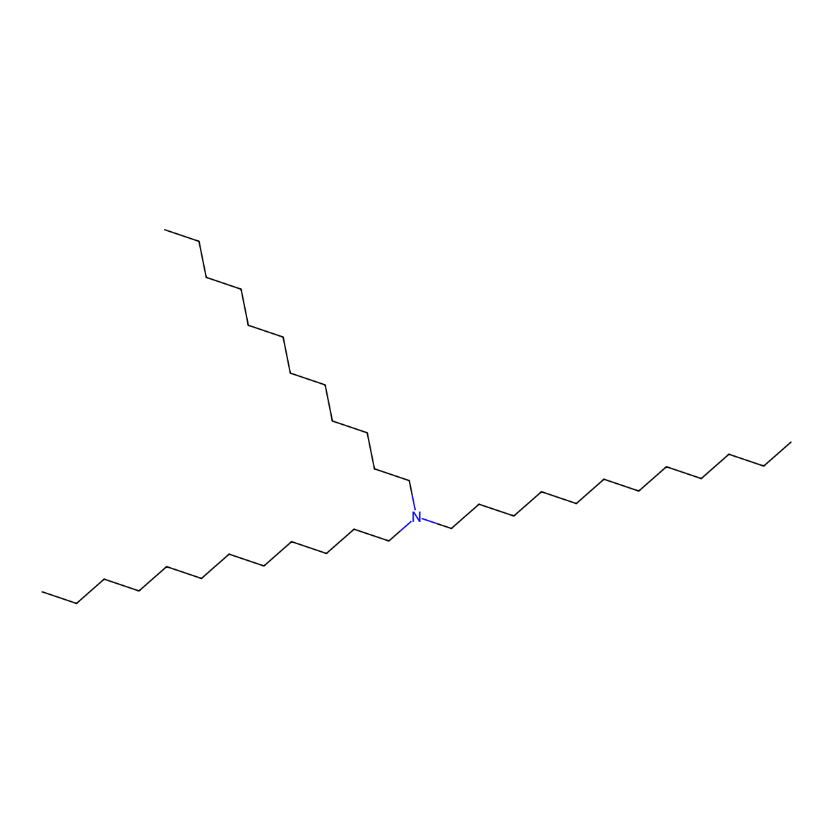 Tri-n-dodecylamine molecular structure, CAS 102-87-4