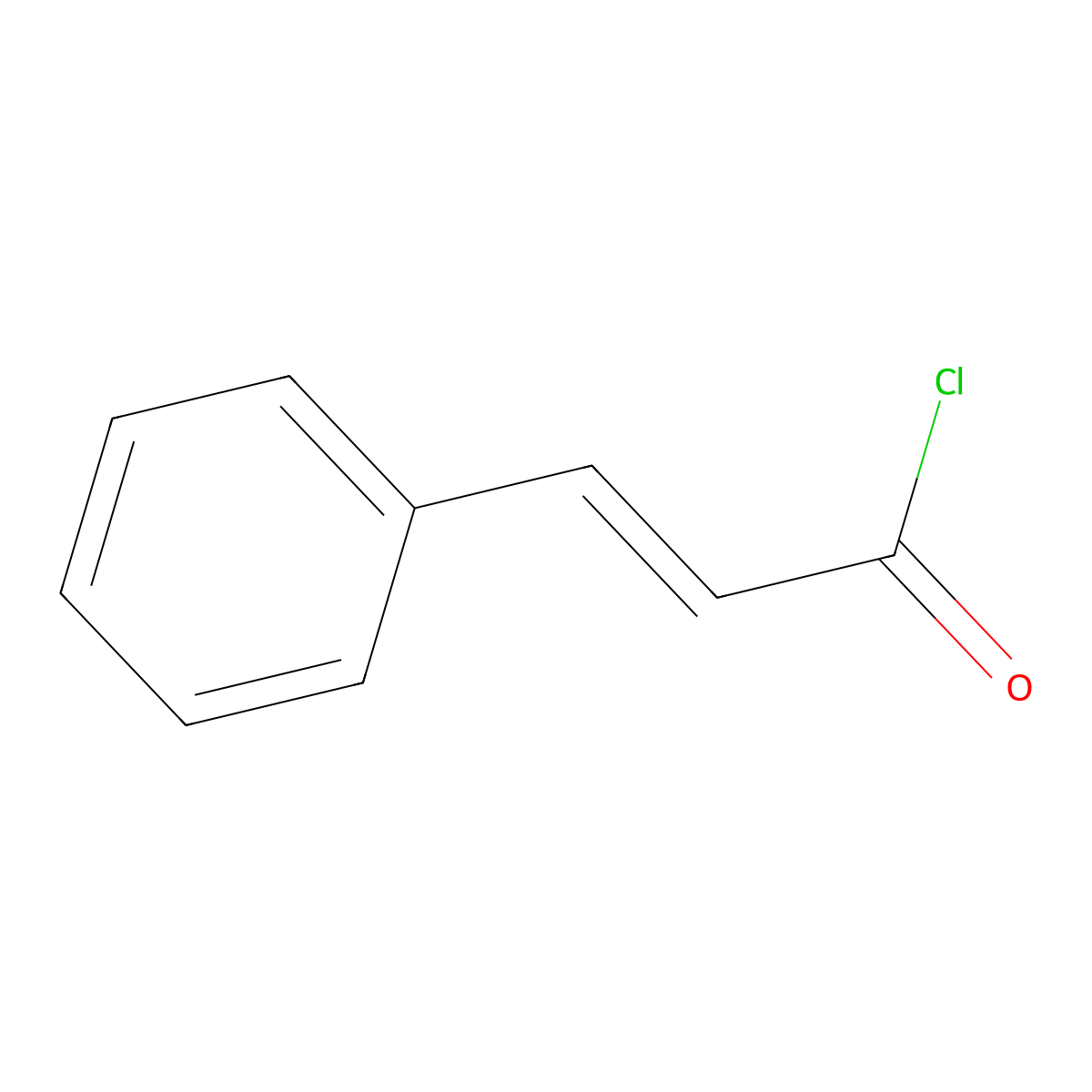 Cinnamoyl Chloride molecular structure, CAS 102-92-1