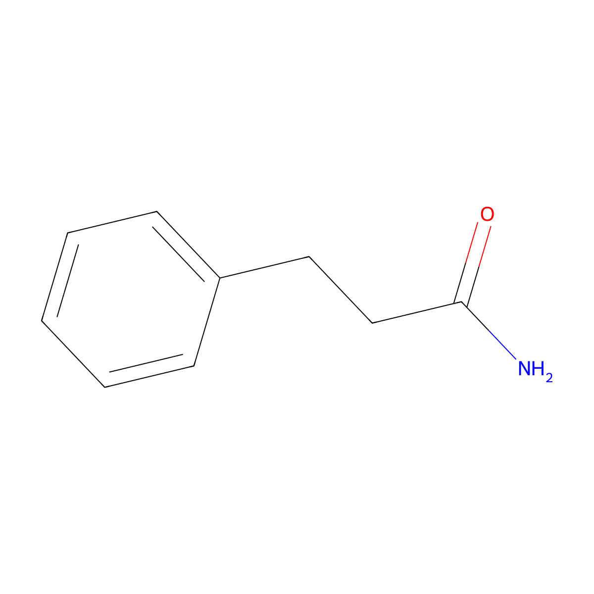 3-Phenylpropanamide molecular structure, CAS 102-93-2