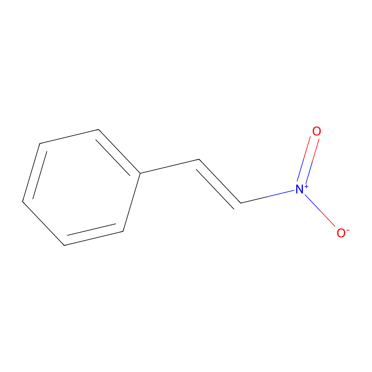 Beta-Nitrostyrene molecular structure, CAS 102-96-5