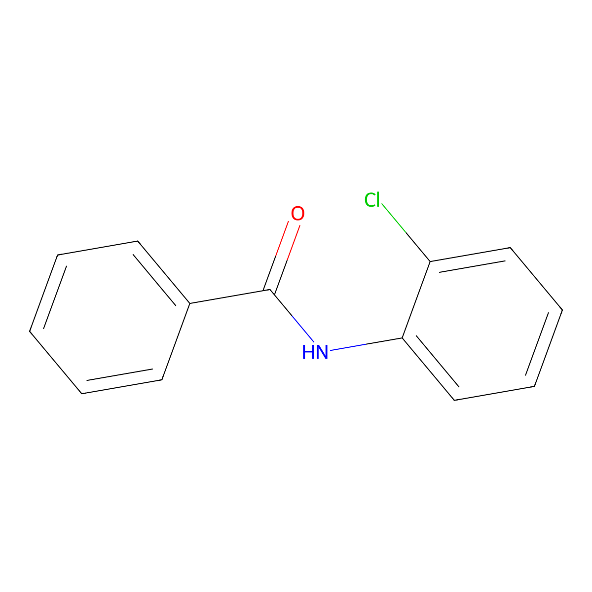 N-(2-Chlorophenyl)benzamide molecular structure, CAS 1020-39-9