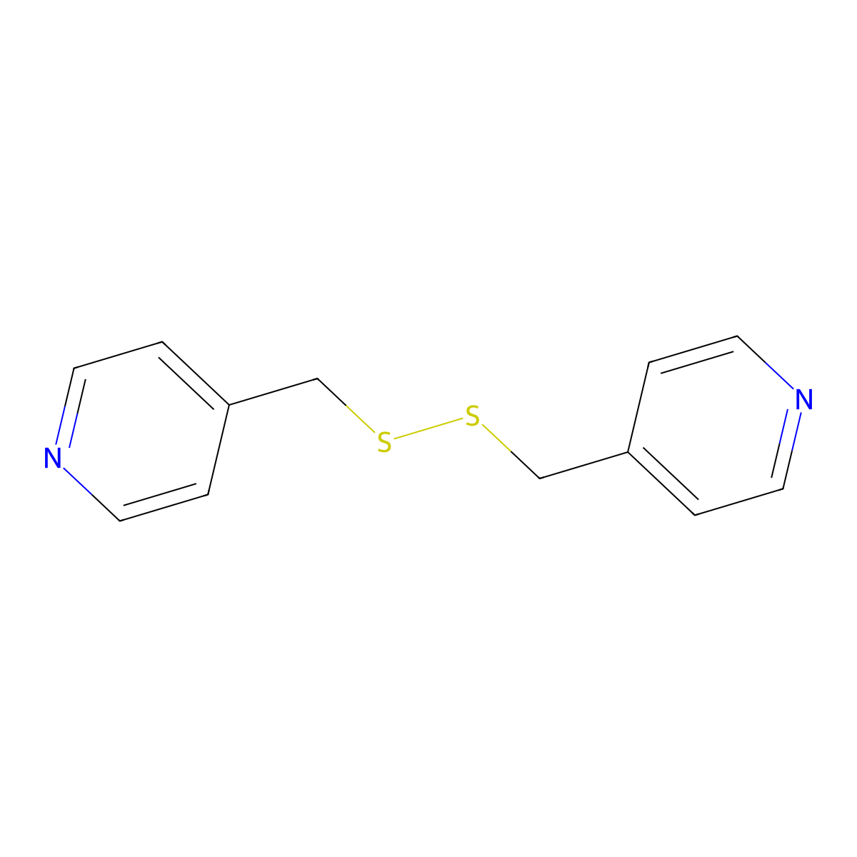 4,4'-(Dithiodimethylene)dipyridine molecular structure, CAS 1020-71-9