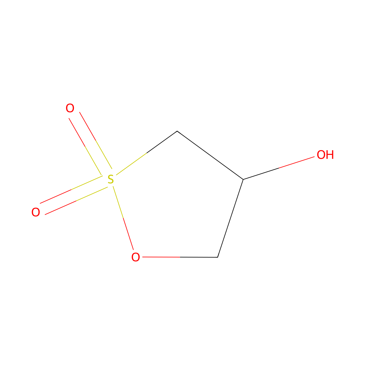 1,2-Oxathiolan-4-ol, 2,2-dioxide molecular structure, CAS 10200-48-3