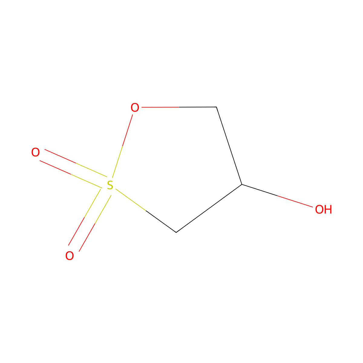 1,2-Oxathiolan-4-ol, 2,2-dioxide molecular structure, CAS 10200-48-3