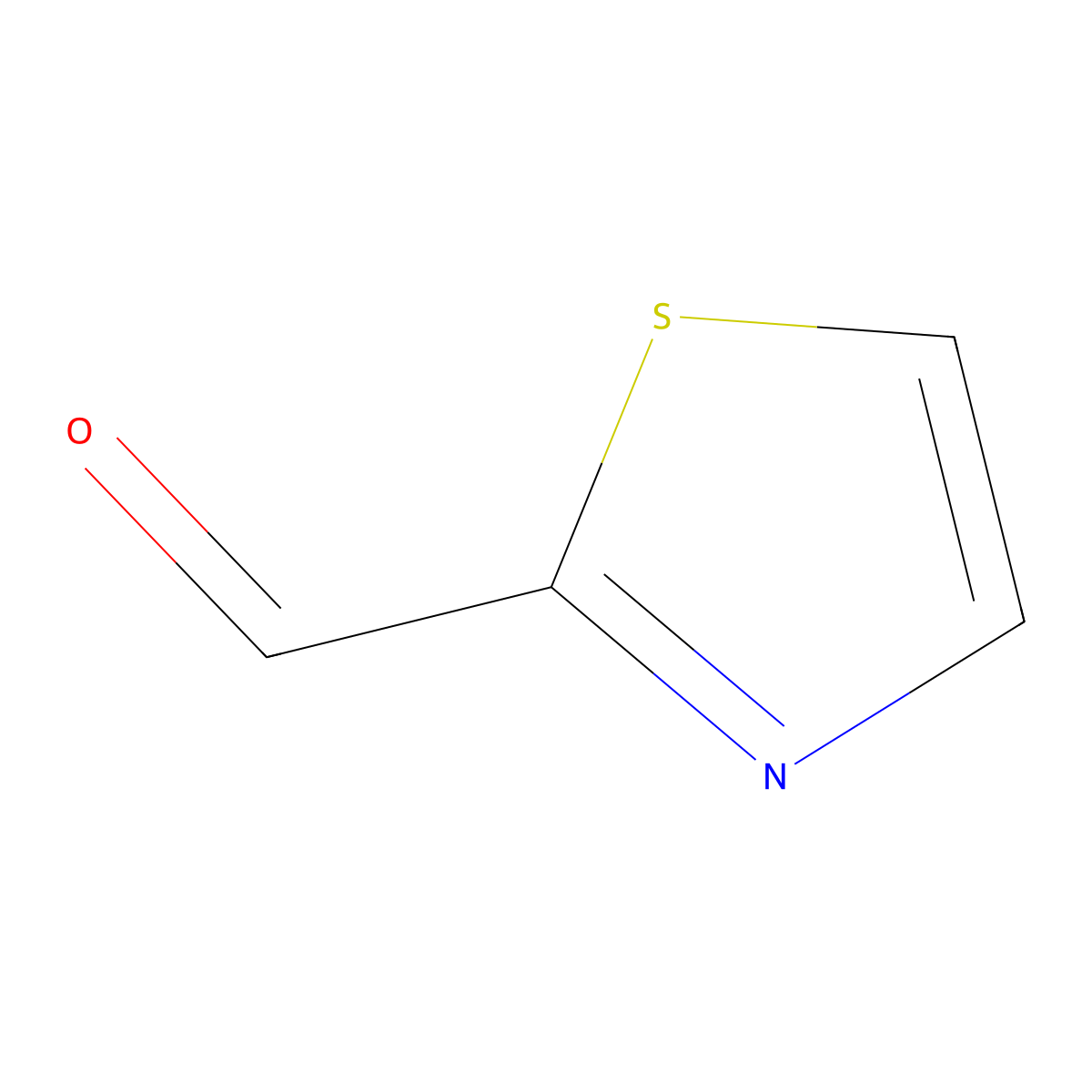 1,3-Thiazole-2-carbaldehyde molecular structure, CAS 10200-59-6