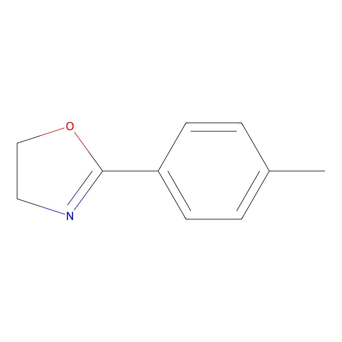 2-(4-Methylphenyl)oxazoline molecular structure, CAS 10200-70-1
