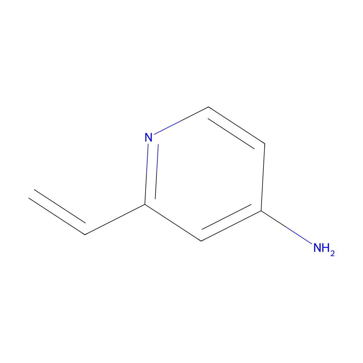 2-Vinylpyridin-4-amine molecular structure, CAS 102000-57-7
