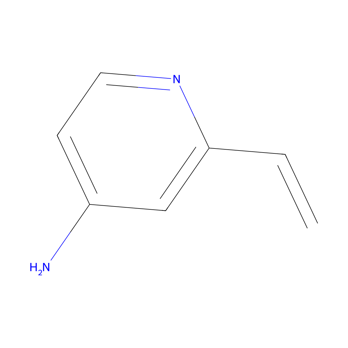 2-Vinylpyridin-4-amine molecular structure, CAS 102000-57-7