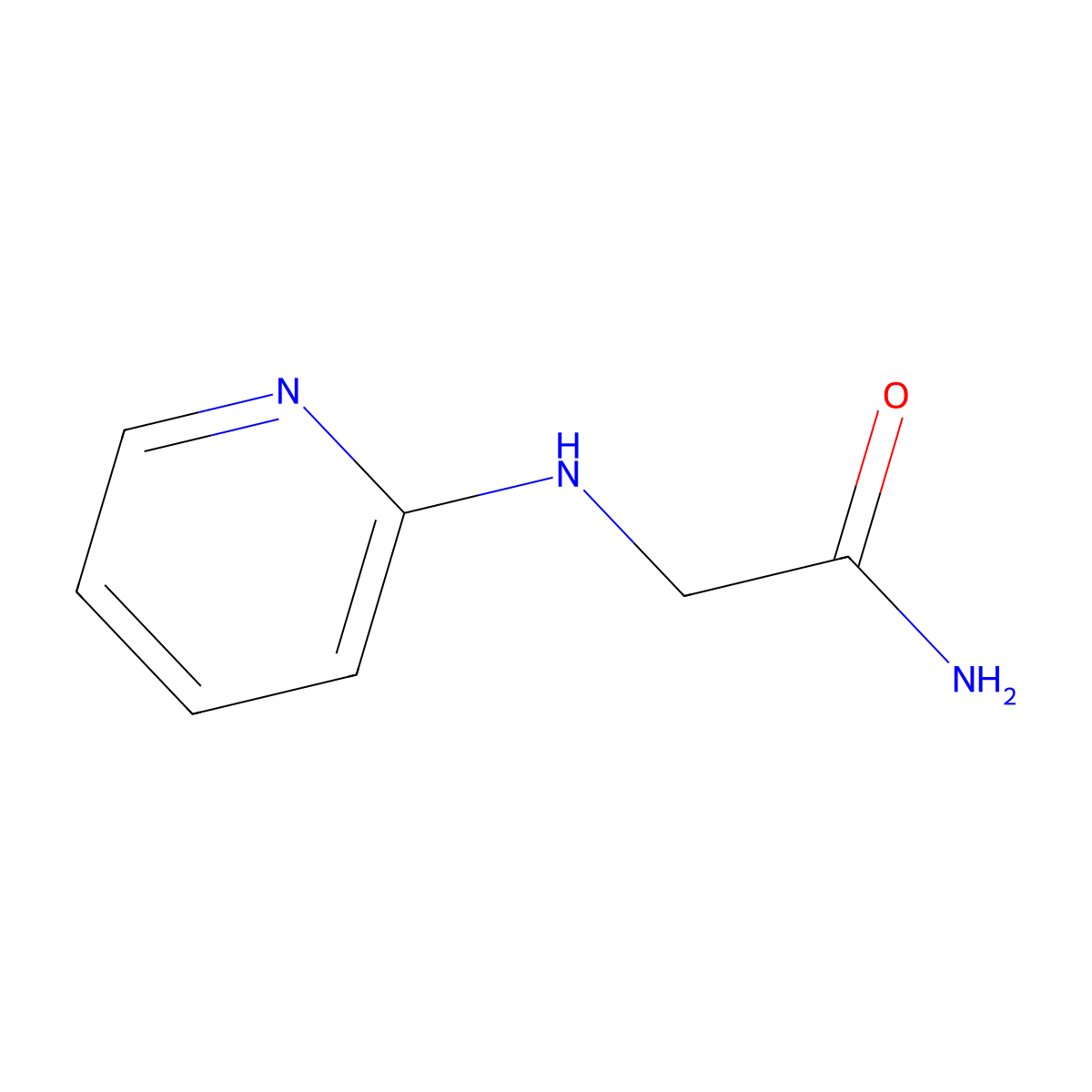 2-(Pyridin-2-ylamino)acetamide molecular structure, CAS 102000-66-8