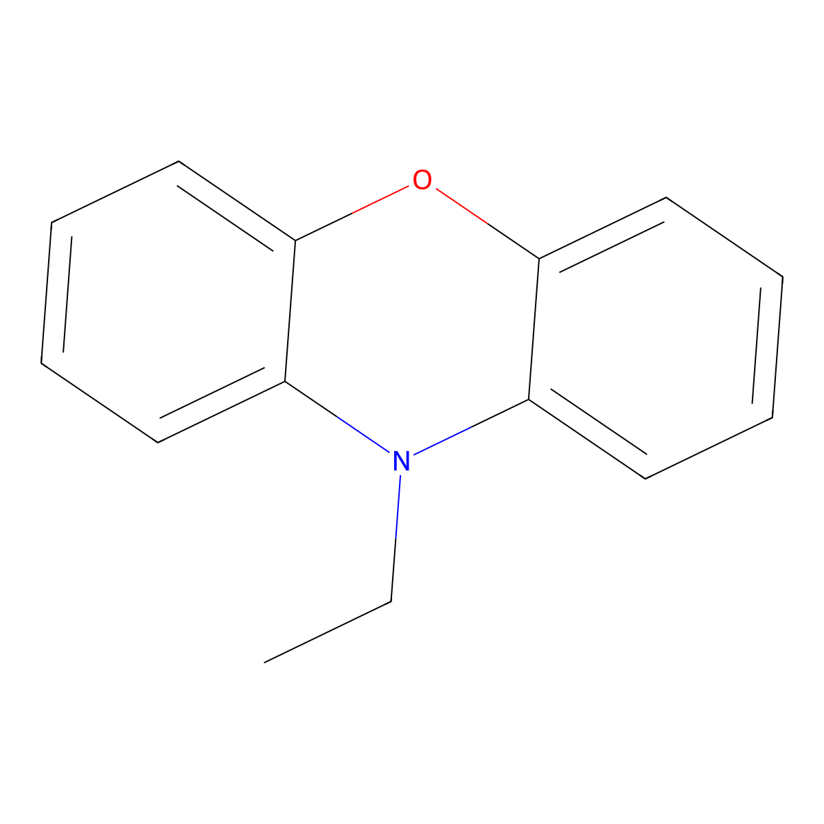 10-Ethylphenoxazine molecular structure, CAS 102001-21-8