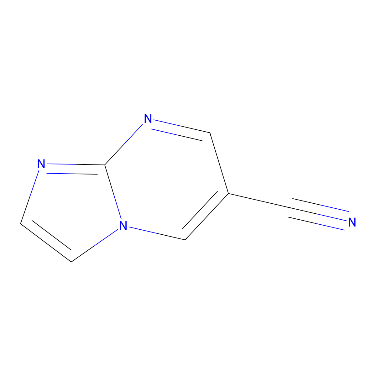 Imidazo[1,2-a]pyrimidine-6-carbonitrile molecular structure, CAS 1020033-79-7