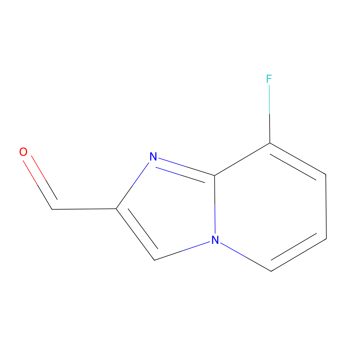 8-Fluoroimidazo(1,2-a)pyridine-2-carbaldehyde molecular structure, CAS 1020033-80-0