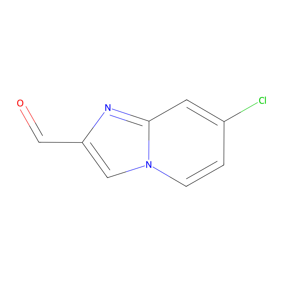 7-Chloroimidazo[1,2-a]pyridine-2-carbaldehyde molecular structure, CAS 1020034-59-6