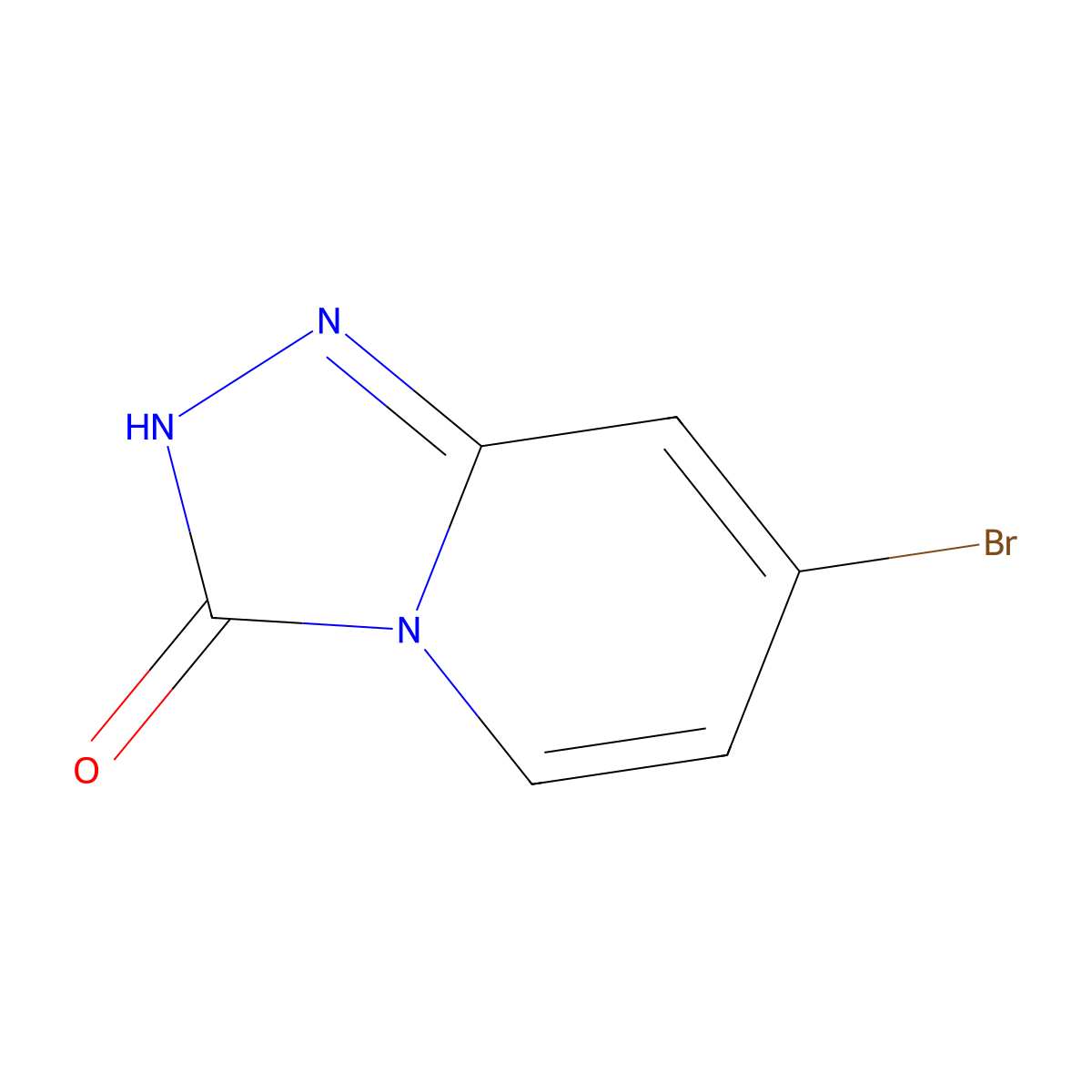 7-Bromo-[1,2,4]triazolo[4,3-a]pyridin-3(2H)-one molecular structure, CAS 1020038-96-3