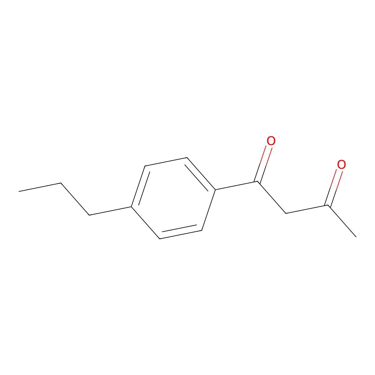 1-(4-Propylphenyl)butane-1,3-dione molecular structure, CAS 1020039-89-7
