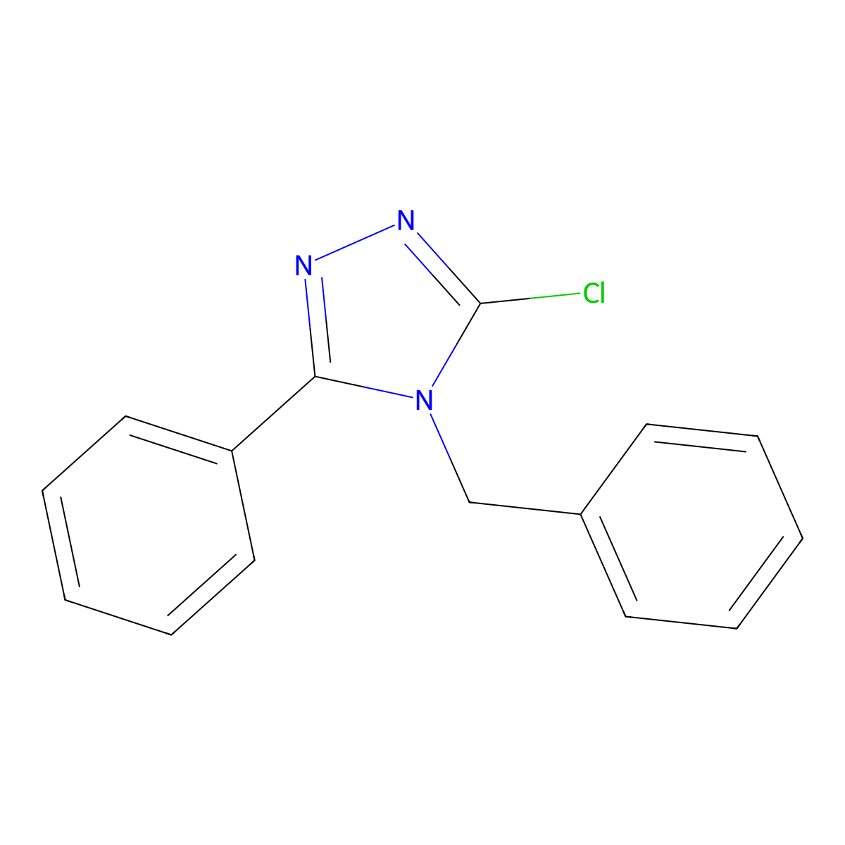 4-benzyl-3-chloro-5-phenyl-4H-1,2,4-triazole molecular structure, CAS 1020043-28-0